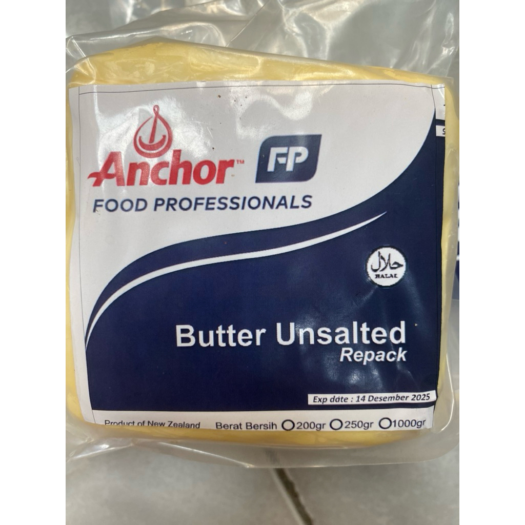 

ANCHOR BUTTER UNSALTED 200 GR