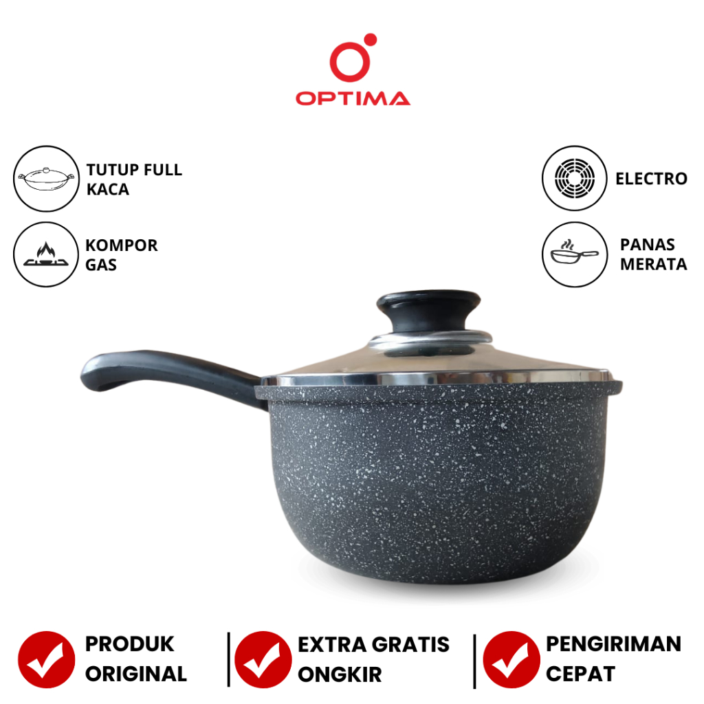 [BEST QUALITY]  Sauce Pan 18 cm Optima Cookware