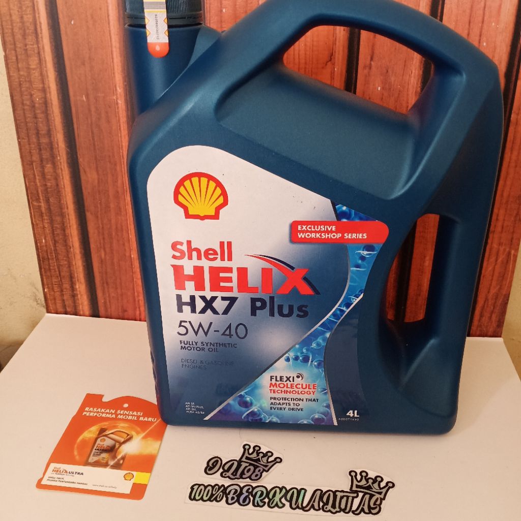 OLI SHELL HELIX HX7 4LITER PELUMAS OLI MESIN MOBIL