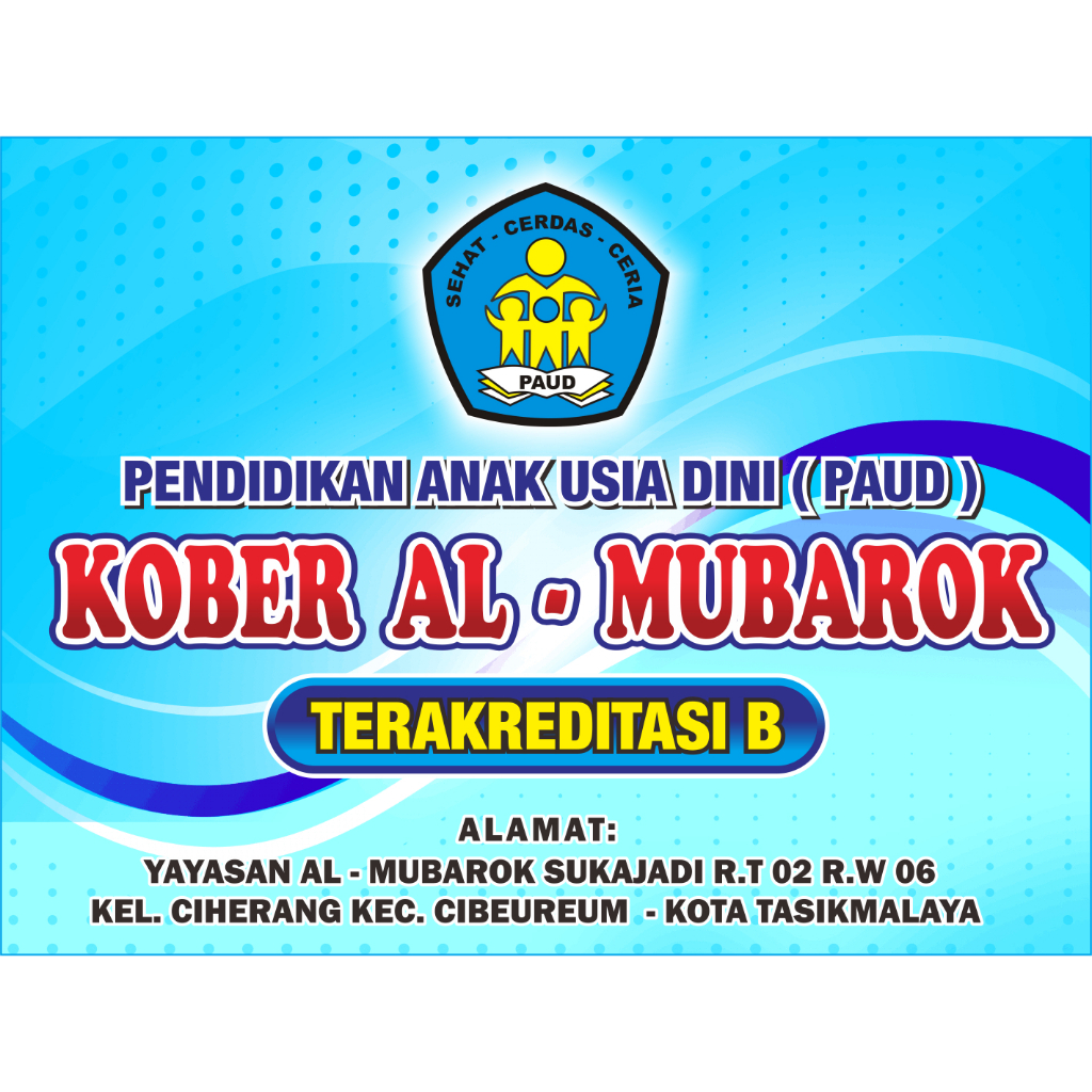 Cetak Spanduk/Banner Plang Paud/TK