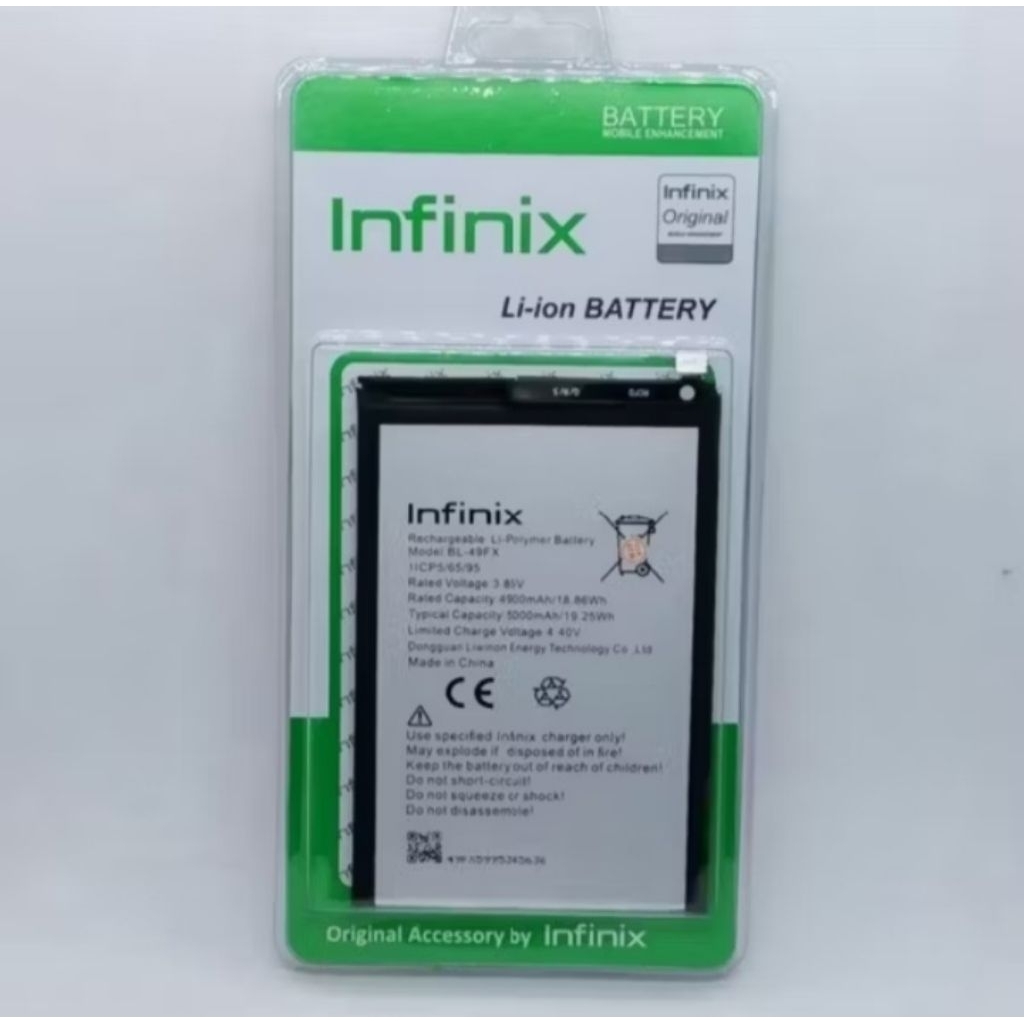 Bateree Batre Baterai HP infinix Smart 6 X6511 Kode Baterai BL-49FX  ORIGINAL
