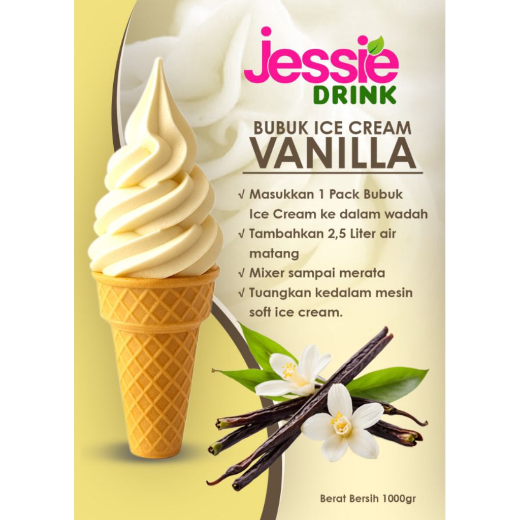 

Bubuk Soft Ice Cream Vanila 1kg Halal