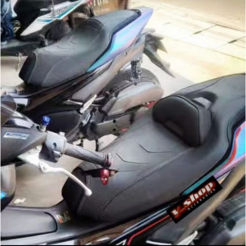 Sarung Cover Kulit Jok Motor Yamaha Aerox 155 Modif Retro Eropa