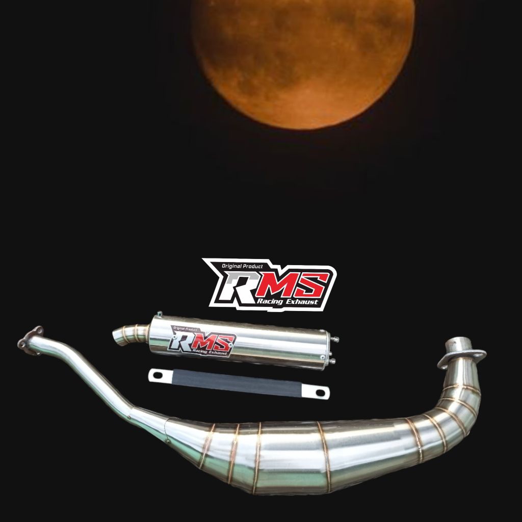 knalpot fizr kolong stainlles standar racing 2 tak