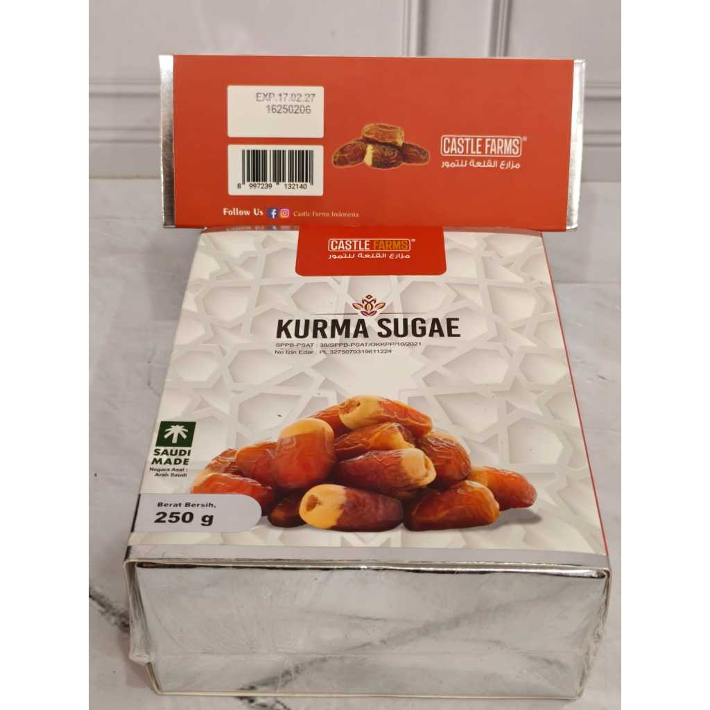 

[ TERMURAH ] Kurma Sugae Castle Farms 250gr Good Quality Oleh Oleh Haji dan Umroh