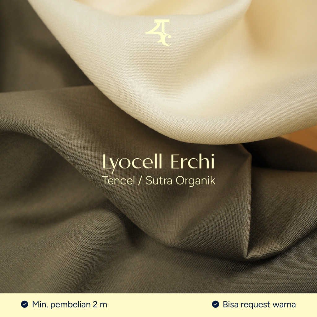 Kain Sutra Organic Tencel PREMIUM | Lyocell Erchi | Kainku Tenun