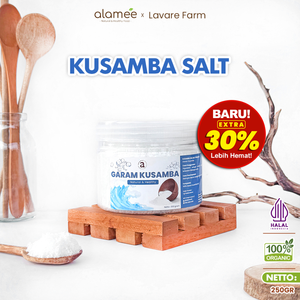 

Garam Laut Kusamba Premium Sea Salt Bali 250gr Organik Murni Natural Alami Organic Seasalt Lokal buma organik