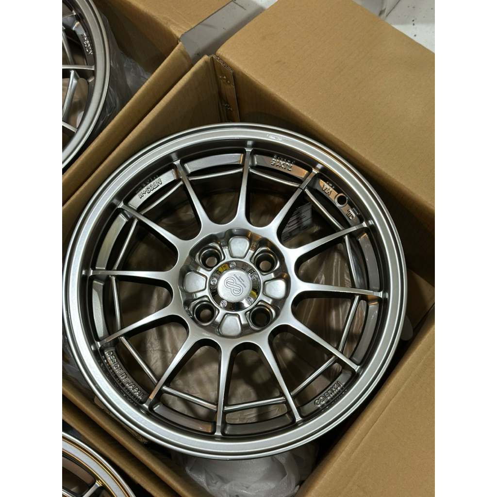 Velg Enkei Spider Hyper Black R15 Kondisi Baru