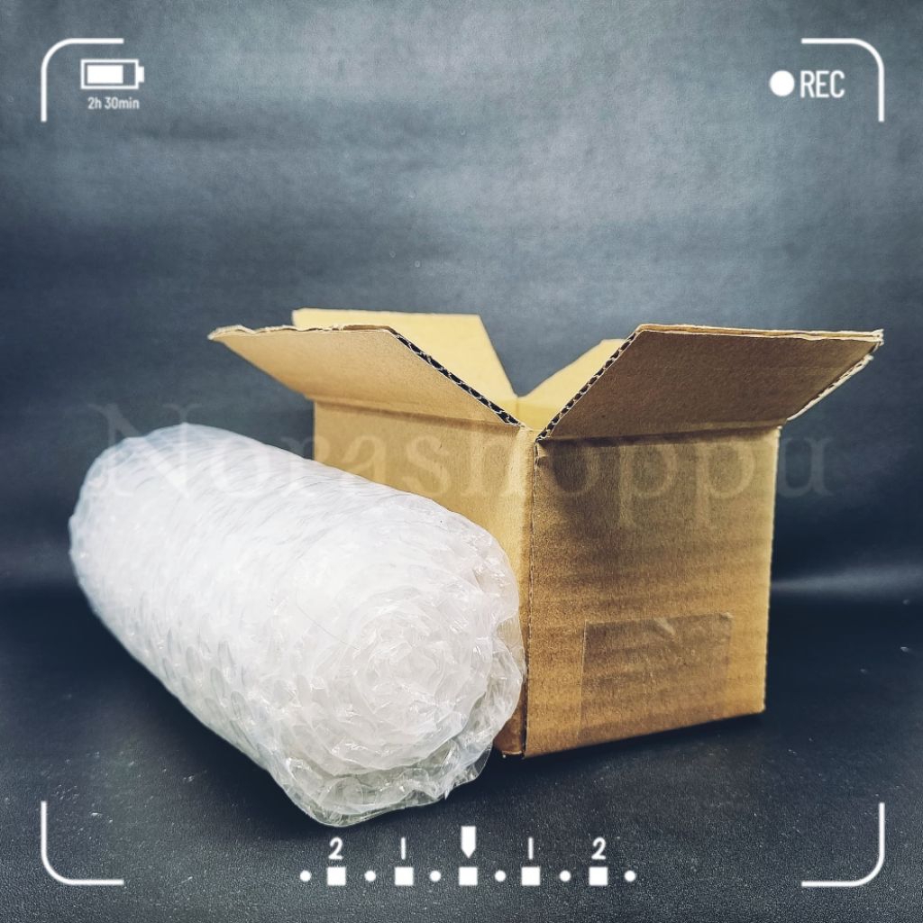 

Packing Kardus + Bubble Wrap