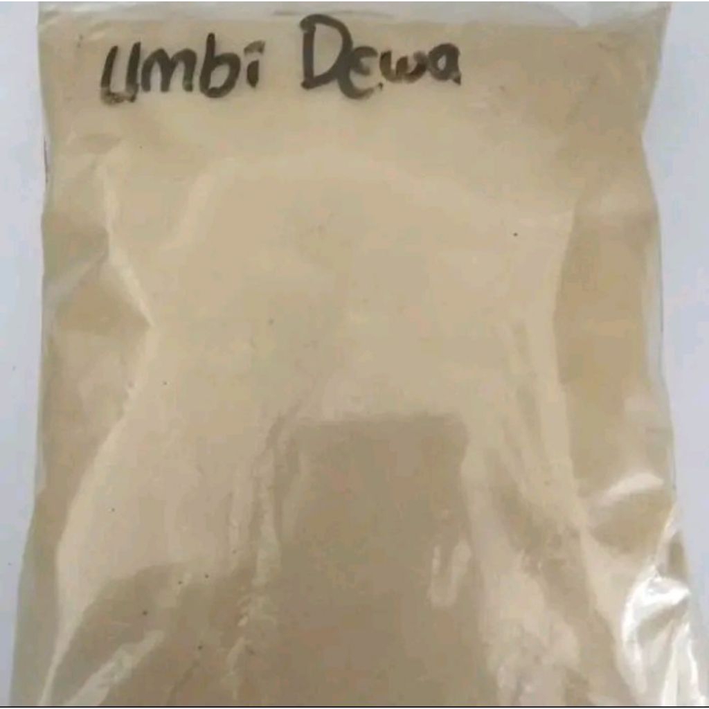

umbi dewa kering 250/bubuk umbi dewa murni 250gr/umbi dewa segar1kg/daun dewa kering