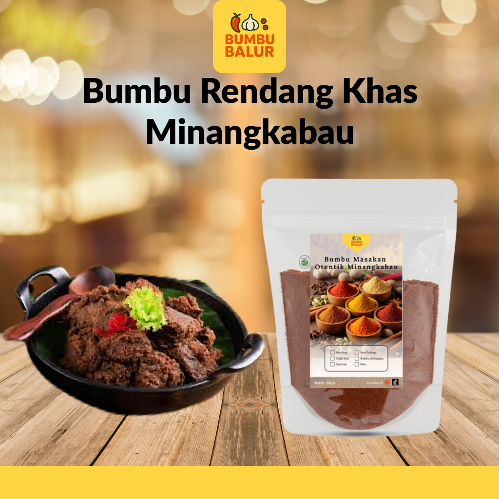 

Balur - Bumbu Rendang Bubuk Otentik Khas Minangkabau 50 gr by