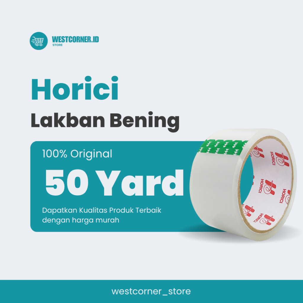 

Lakban Bening 50YARD | HORICI Lakban Bening Clear | HARGA GROSIR LEBIH HEMAT !!