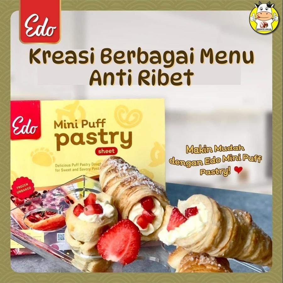 

EDO Puff Mini Puff Pastry Sheet Kulit Pastry Zuppa Soup 750 Gr Siap Pakai - Kheiza Frozen