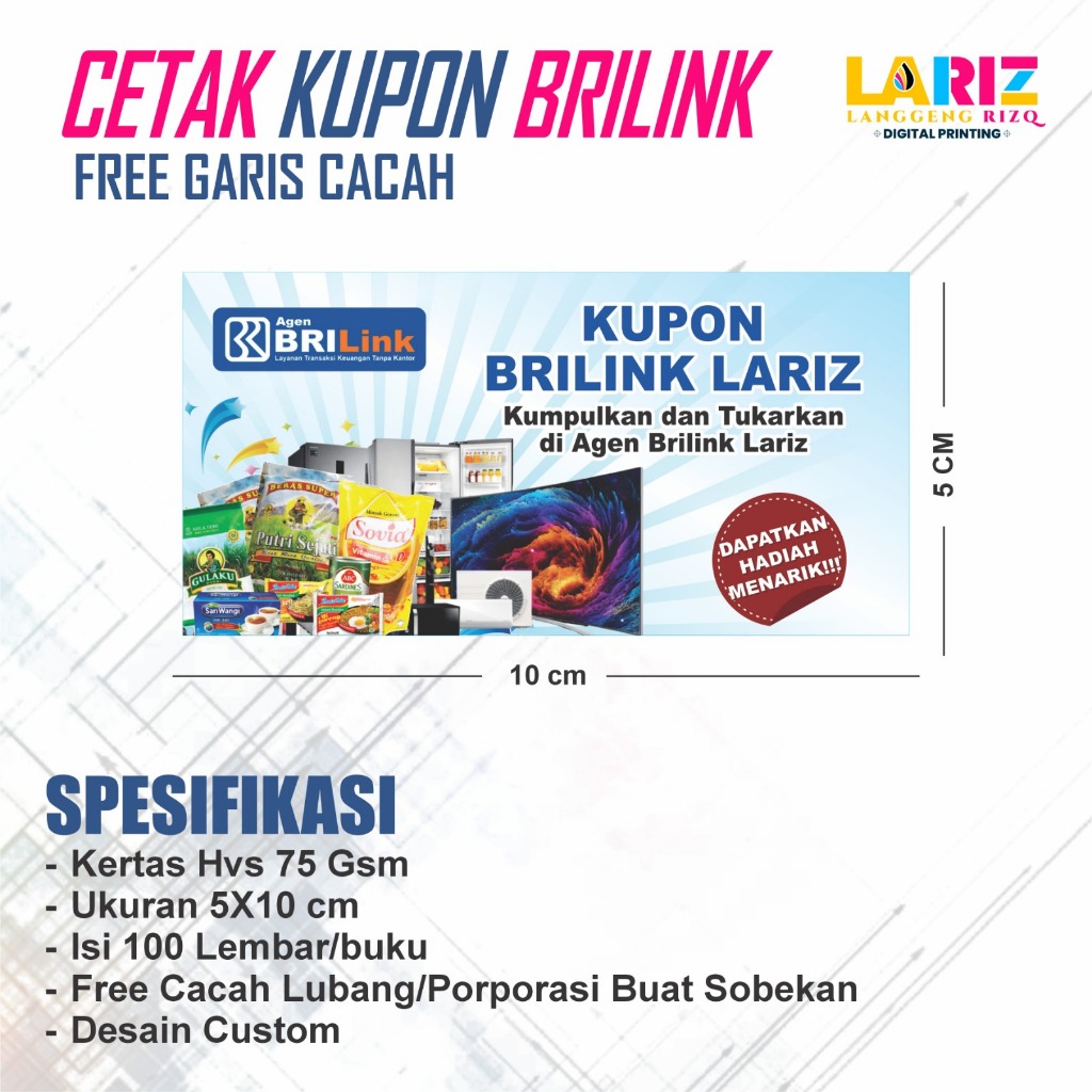 KUPON BRILINK BRI LINK VOUCHER BRI