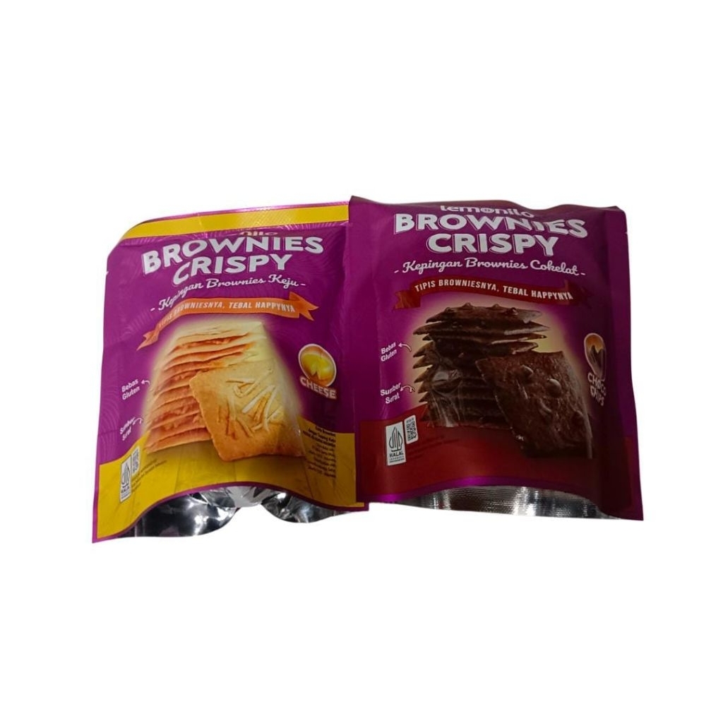 

Lemonilo brownis crispy kepingan brownis tipis brownisnya tebal happynya 35gr Varian- cheese- choco chips
