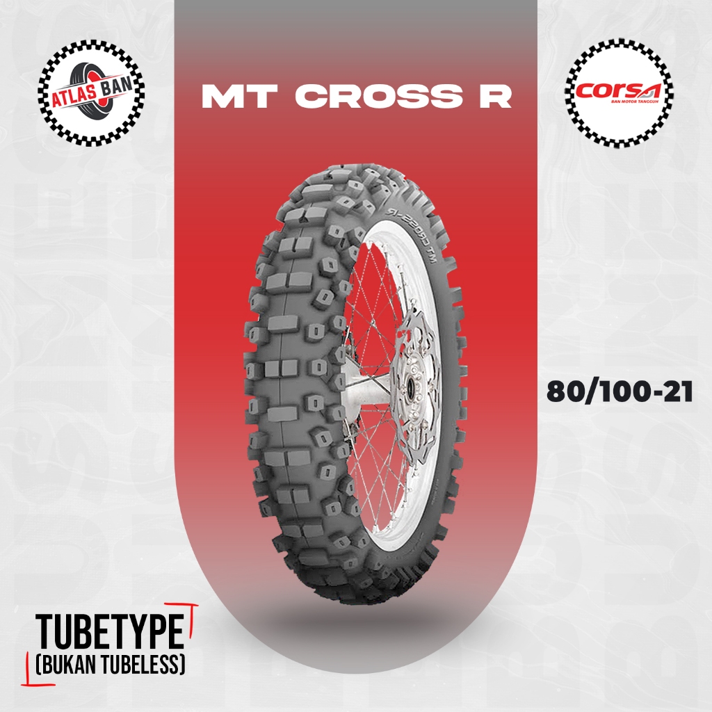 Ban Motor TRAIL CORSA MT CROSS R 80/100 Ring 21 Non Tubeless (FREE WRAPPING & PENTIL)