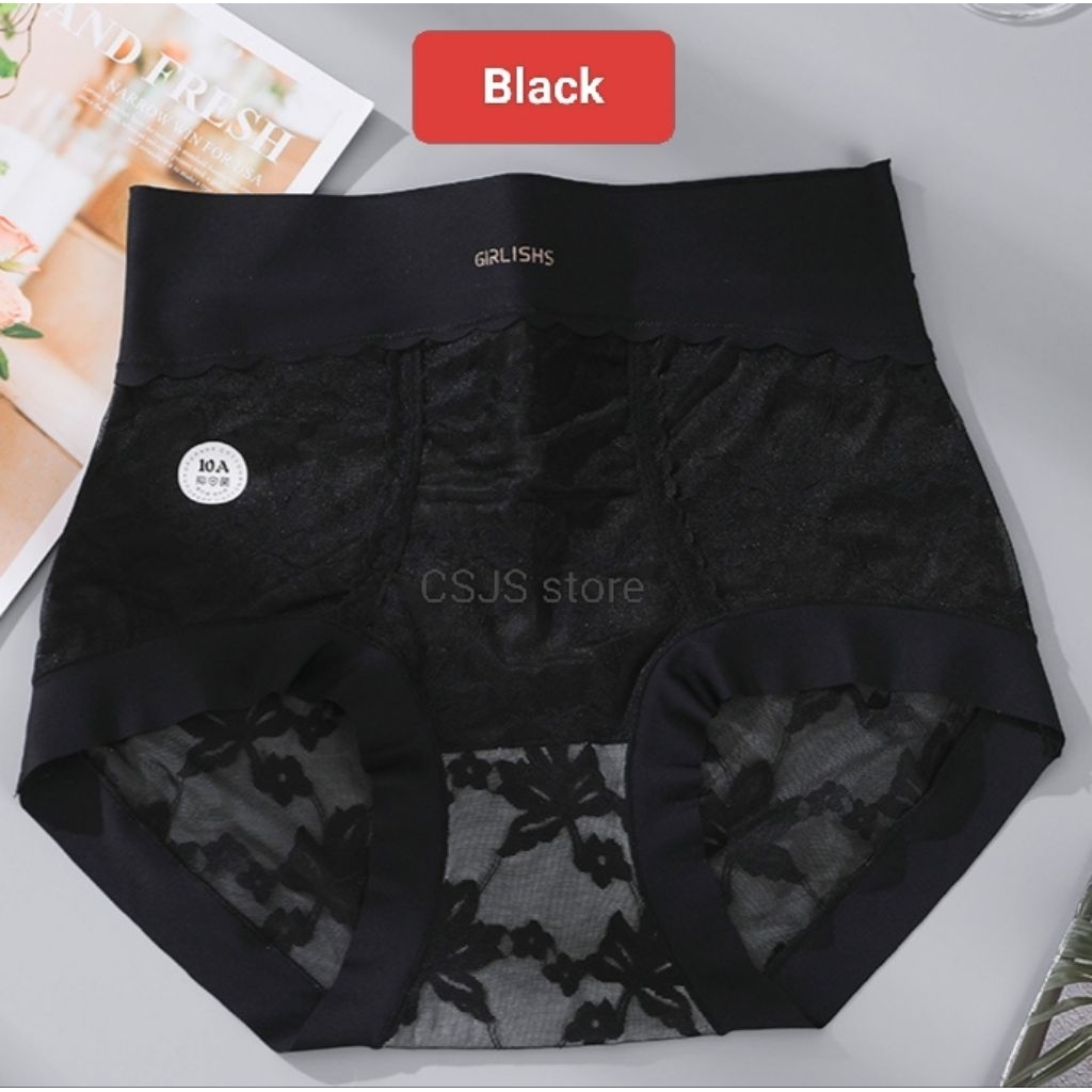 celana dalam wanita 70 kg - 110 kg highwaist pinggang tinggi satin sutra anti bakteri super jumbo cd