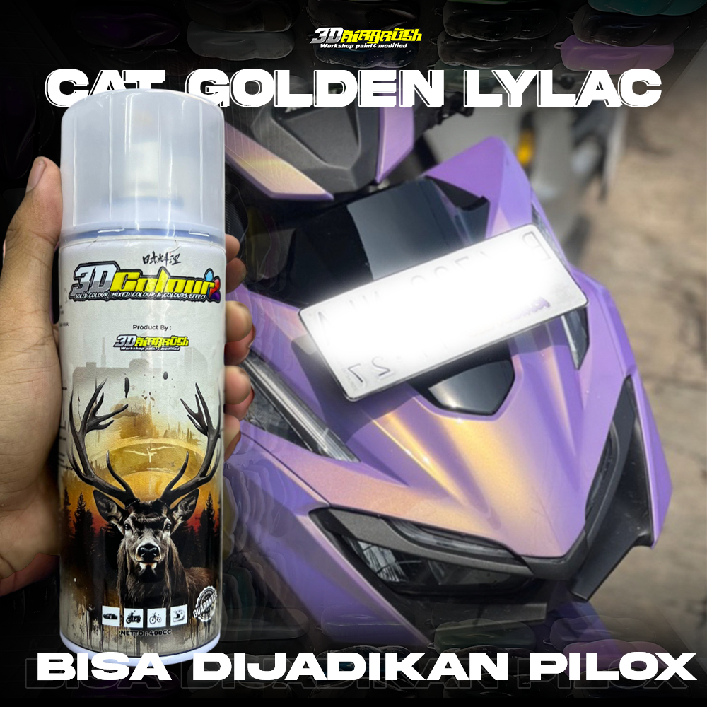 ( BISA DIJADIKAN PILOX ) CAT GOLDEN LILAC | CAT UNGU MUDA LEMBAYUNG GOLD I CAT PU SPECIAL COLOUR