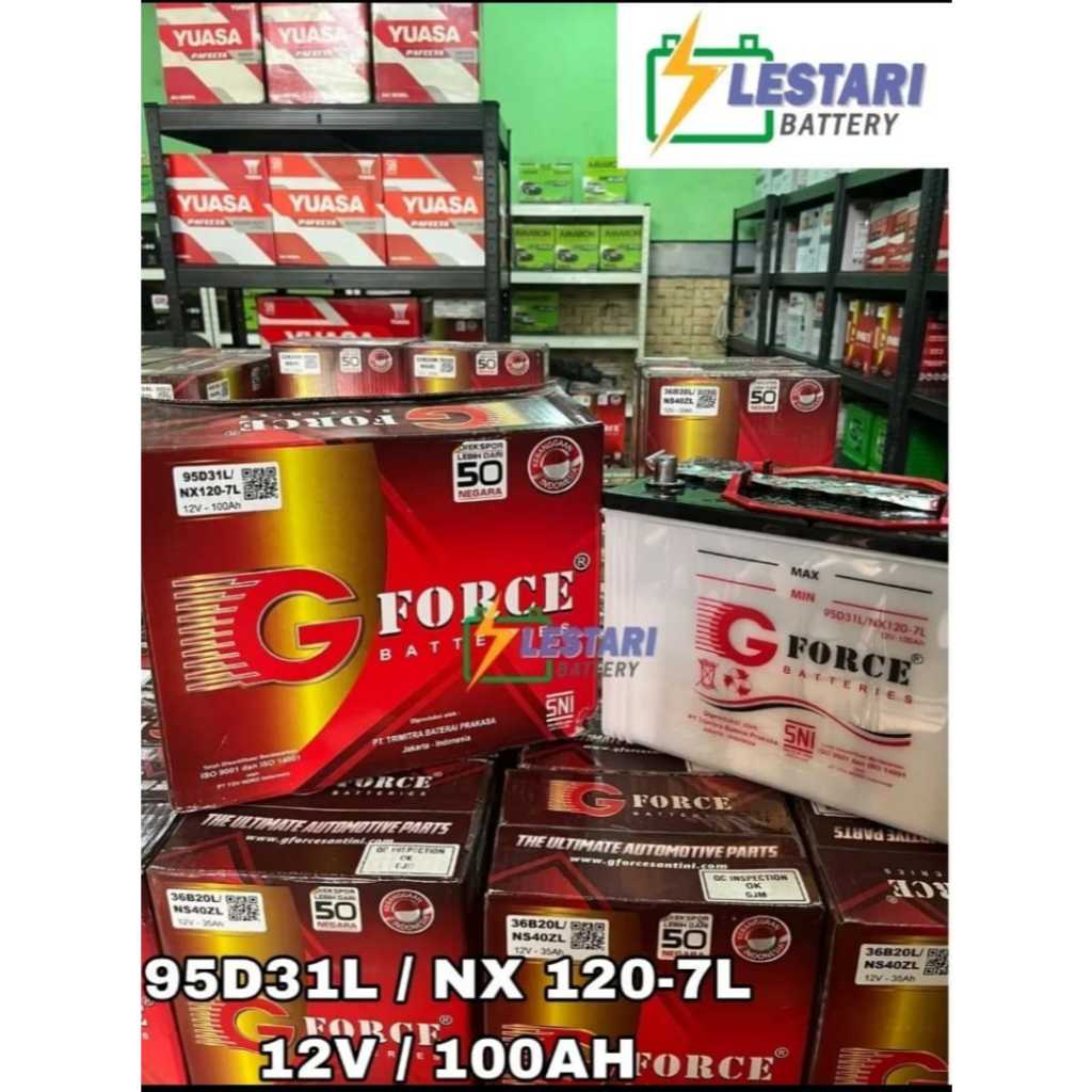 Aki Basah Conventional G FORCE 95D31L / NX120-7L /  NX 120-7L