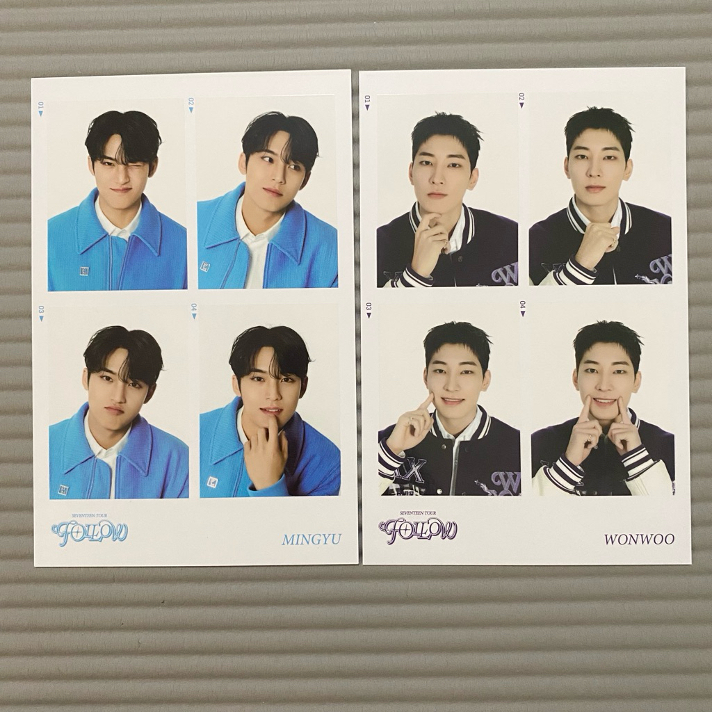 4Cuts Mingyu Wonwoo Follow Merch