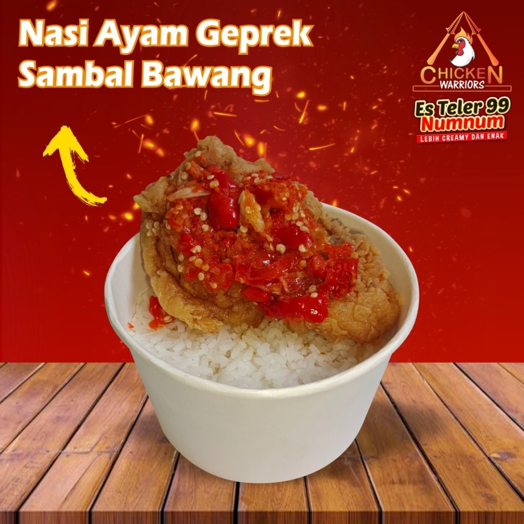 

nasi ayam geprek(sambal bawang)/ nasi box murah / nasi rice bowl / nasi box hajatan/ nasi bento ultah/ cateringmamaasta