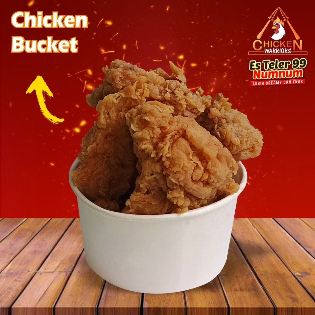 

chicken bucket ayam Kentucky (5 potong ayam dada Kentucky)/ nasi box/nasi bento/nasi box murah/ nasi box ultah/ nasi box hajatan/ chickenwarrior/cateringmamaasta
