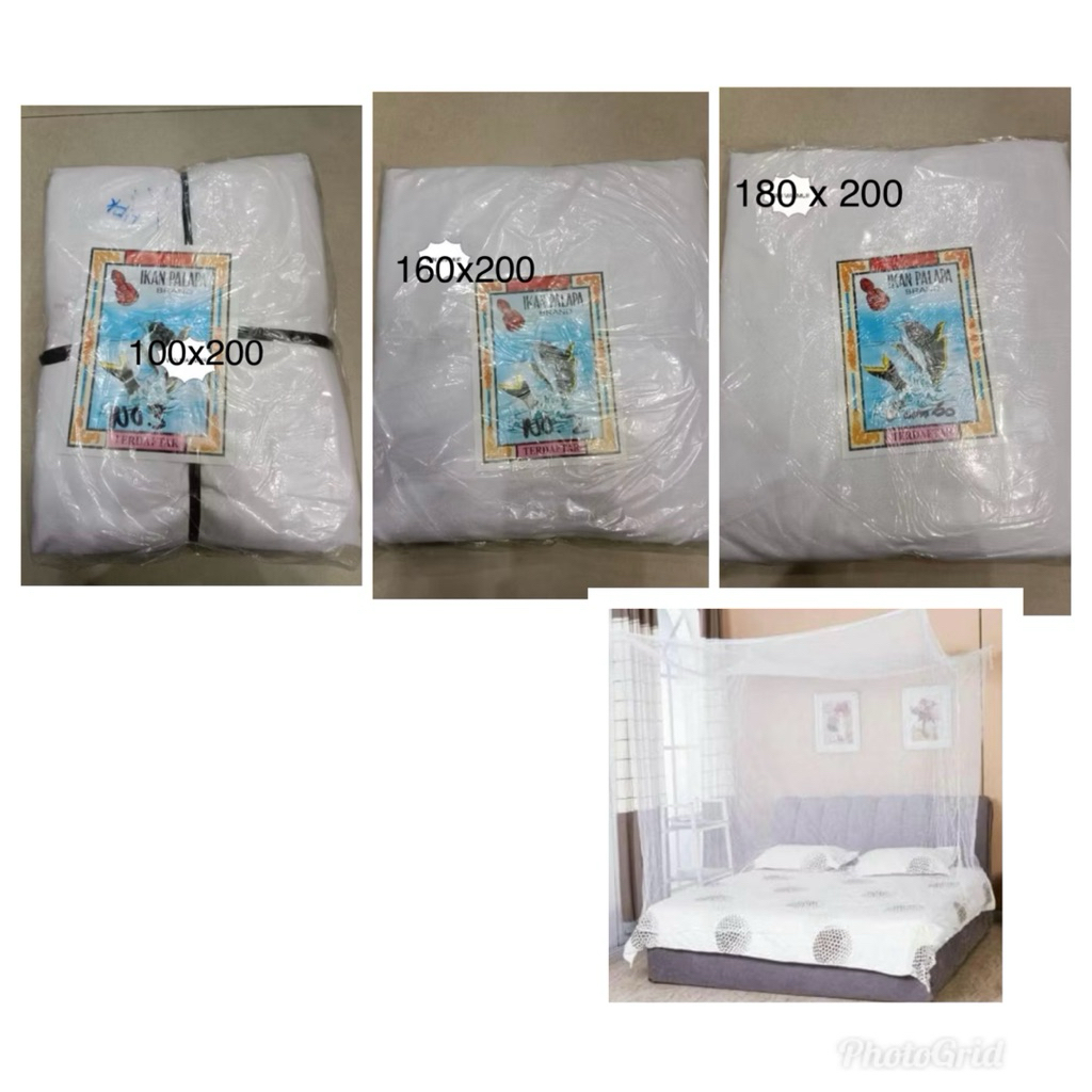 Kelambu Kain Putih / kelambu kain / kelambu katun / kelambu tebal / anti nyamuk / kelambu bagus / ke