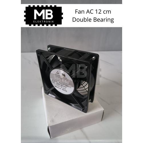 Kipas AC 12cm Double Bearing 220V Fan Cooling 12x12