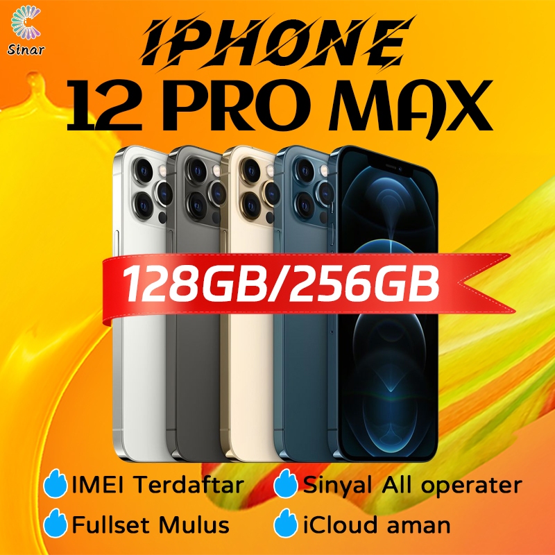 iPhone 12 Pro Max 128GB 256GB Second 6.7inch fullset LCD Ori100% no simlock 3utools green 12promax