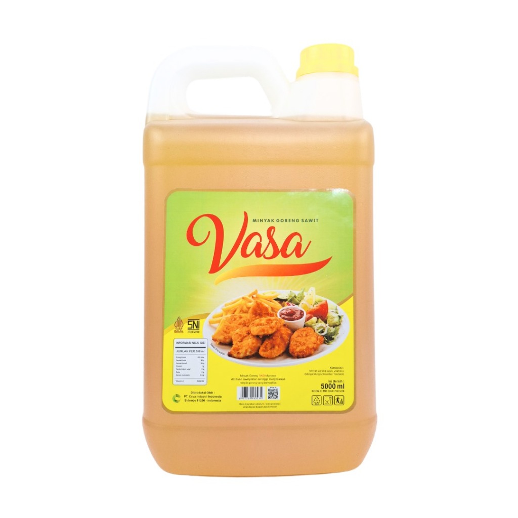

VASA Minyak Goreng Sawit Kemasan Jerigen 5L - 1 Dus