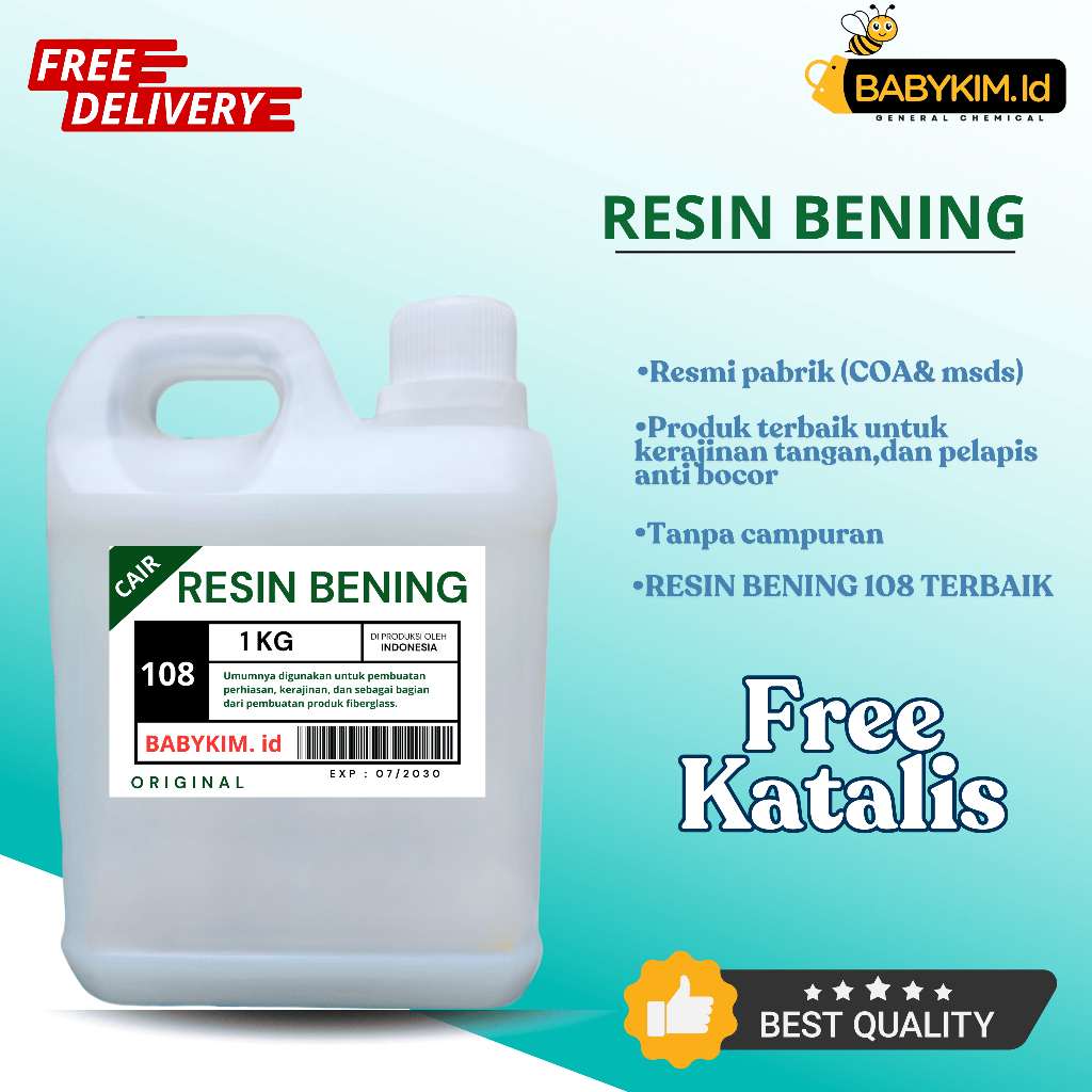 RESIN BENING 108 (1KG) - Free Katalis (Premium Quality)