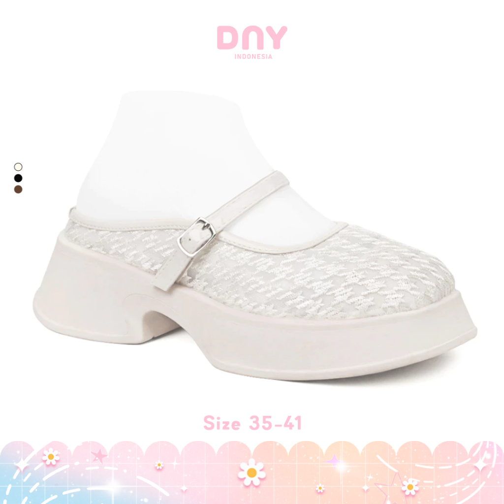 Sepatu DNY Sepatu Sandal Kekinian Wanita Wedges Casual Heels Perempuan Sandal Sepatu Wanita Import T