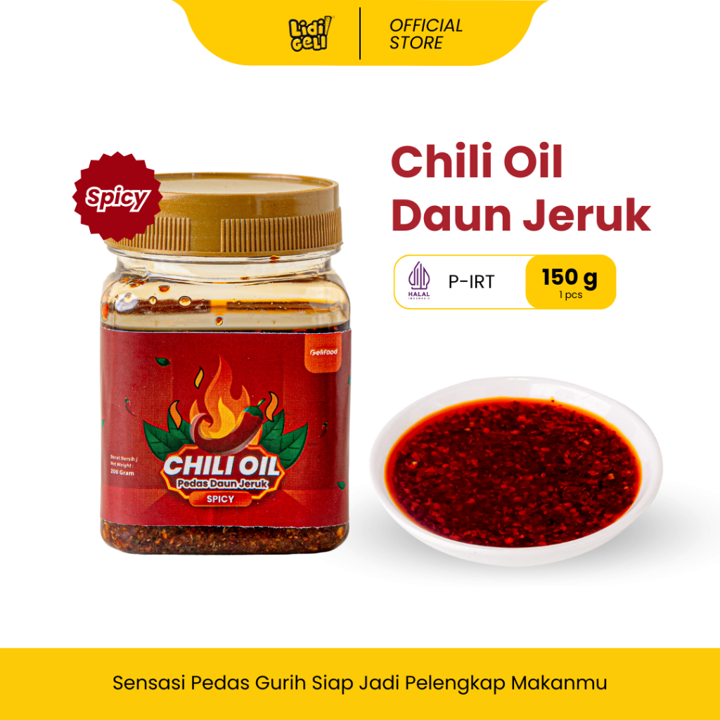 

Geli Food - Garlic Chilli Oil Sambal Serbaguna Super Pedas dan Gurih 200 gram