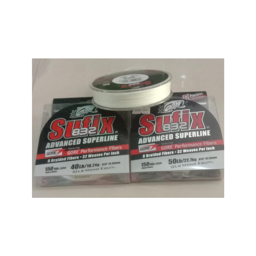 LINE / SENAR / KENUR PE SUFIX 832 150YDS / 135M GHOST CONNECTING