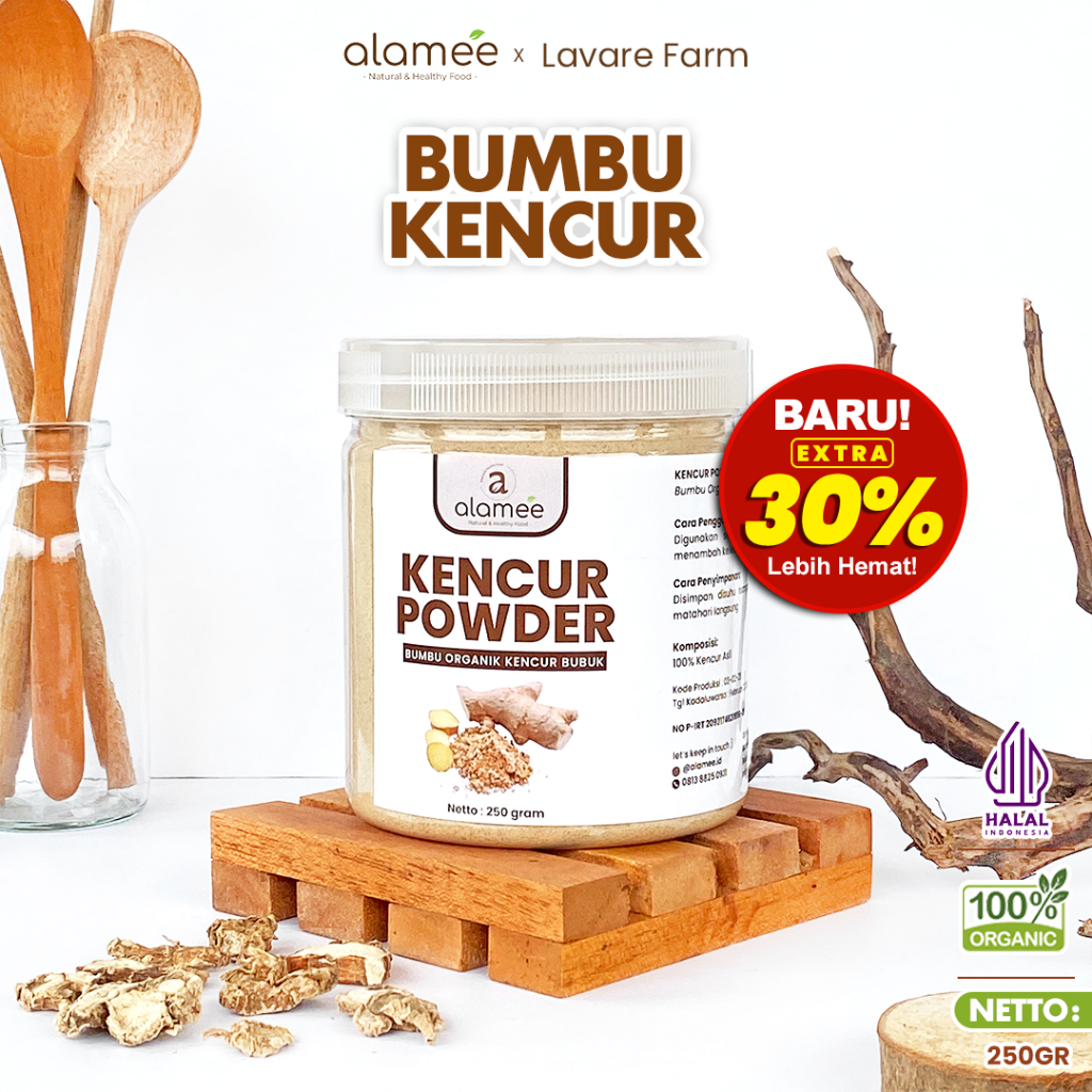 

ALAMEE Bubuk Kencur Tanpa Campuran Bumbu Masak Dapur Organik Murni Asli Seasoning Powder Spice BUMA