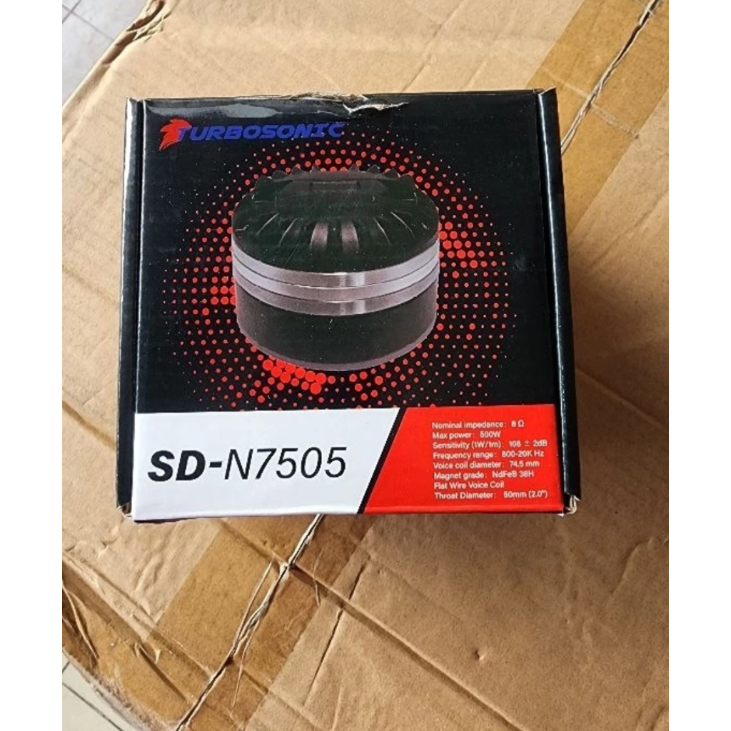 Driver Tweter Neodium Turbosonic SDN 7505 / SDN7505 / SD N7505 neodymium magnet model ND850 – ORIGINAL