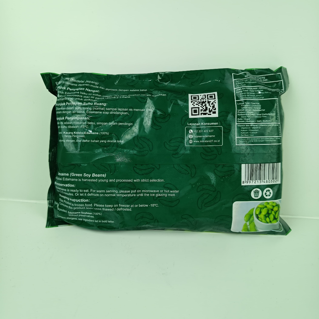 

RB Hygreen Edamame Original 500Gr Frozen Kacang Kedelai