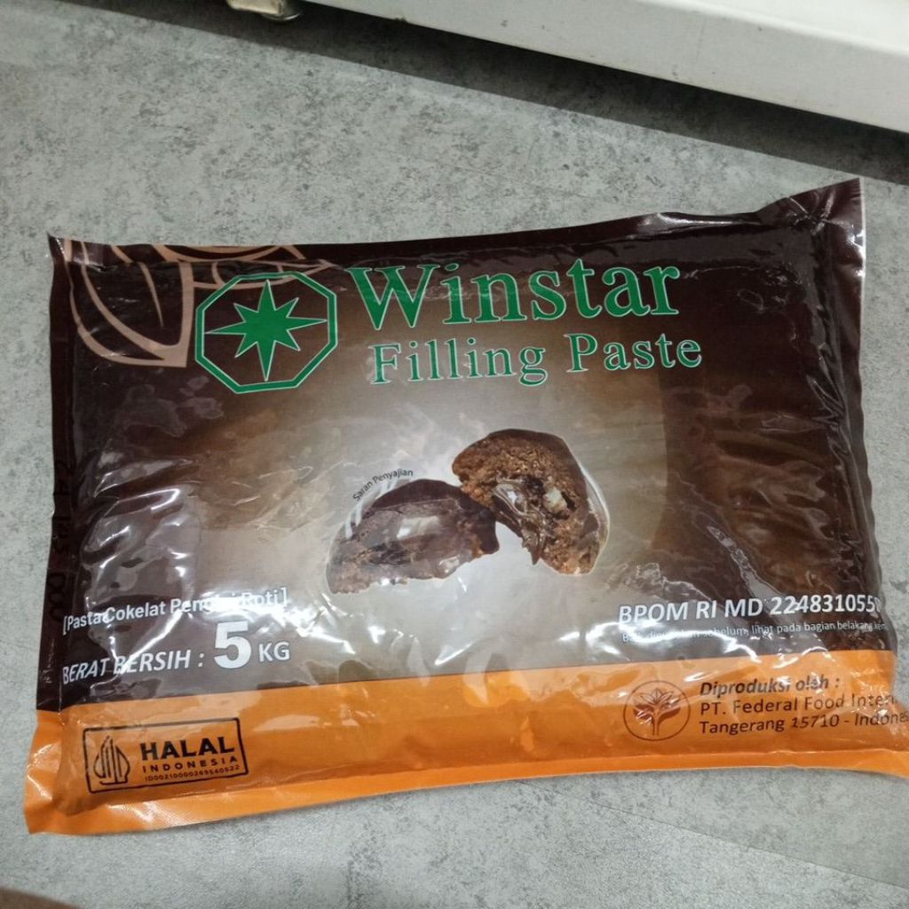 

WINSTAR C4 FILLING COKLAT 5KG/ FILLING COKLAT WINSTAR 5KG