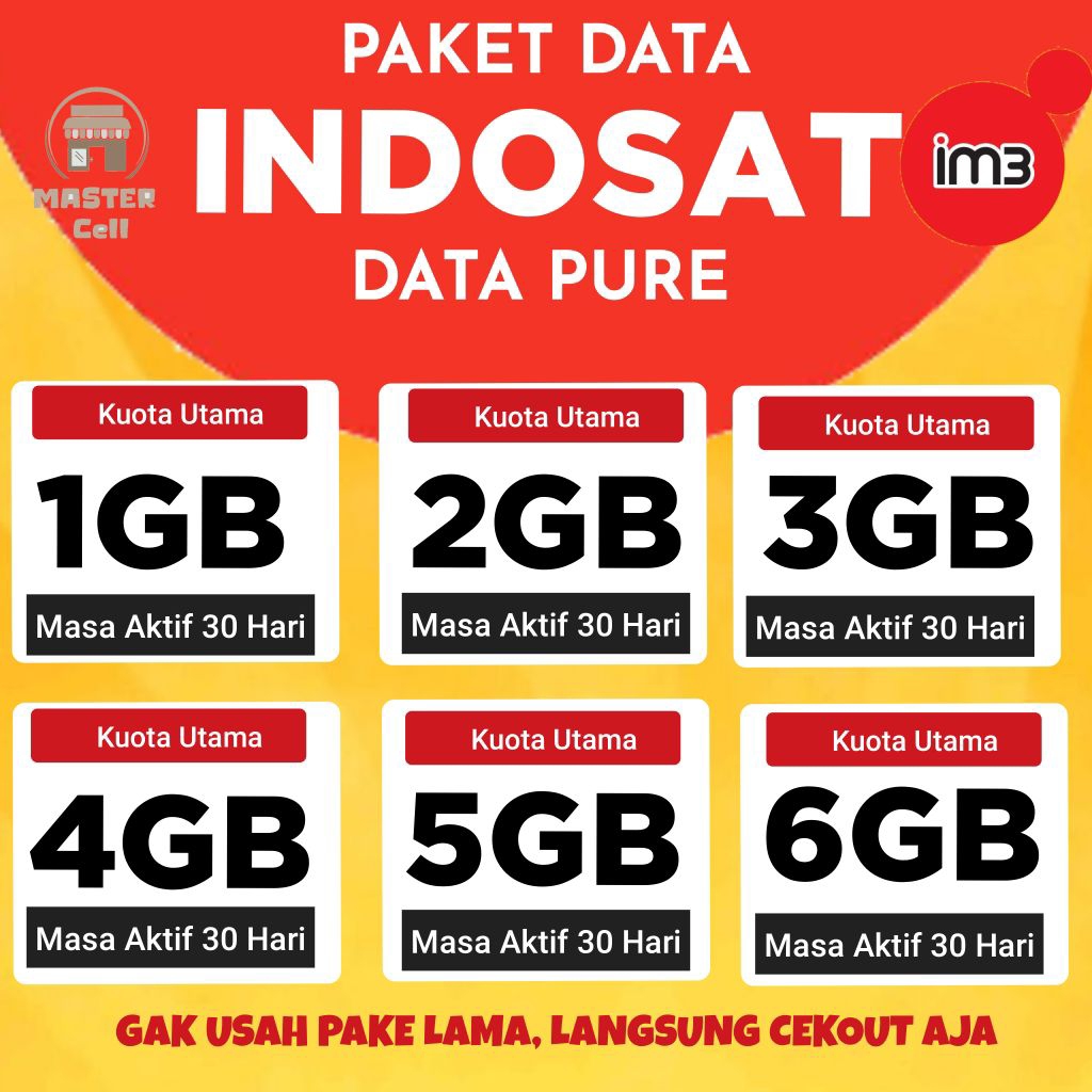 PAKET DATA INDOSAT/KUOTA INDOSAT/PAKET INTERNET INDOSAT MURAH