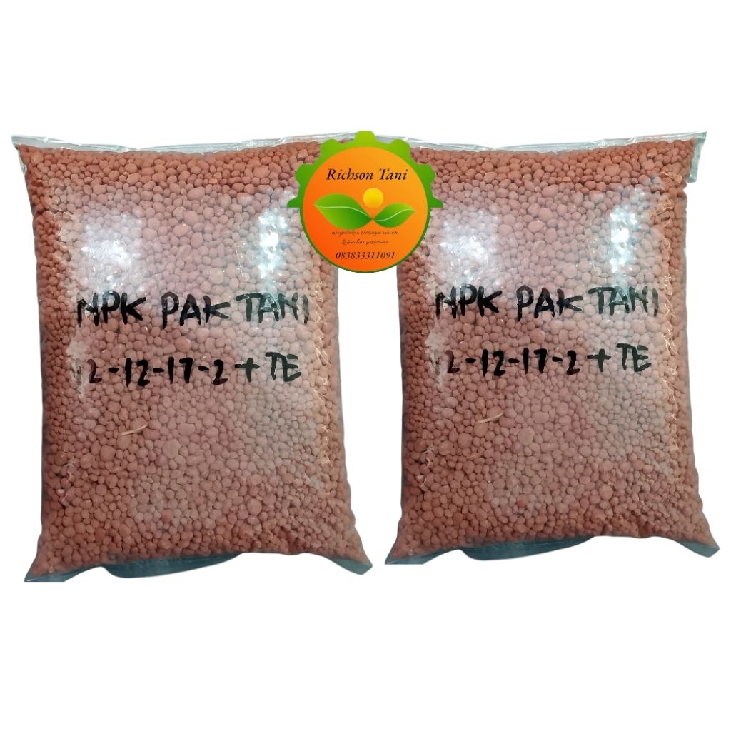 NPK Pak Tani 12-12-17-2+TE repack 1 kg