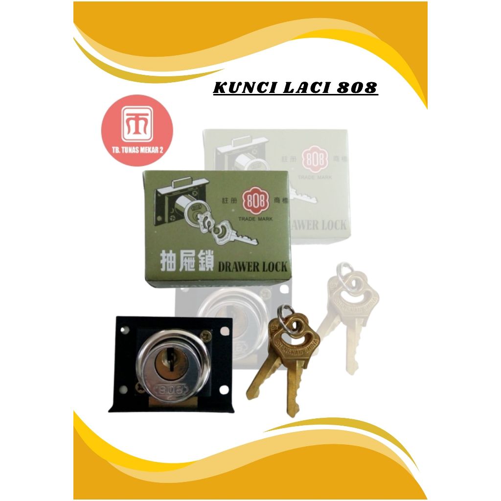Kunci Laci 808 Kecil ECER | Kunci laci lemari