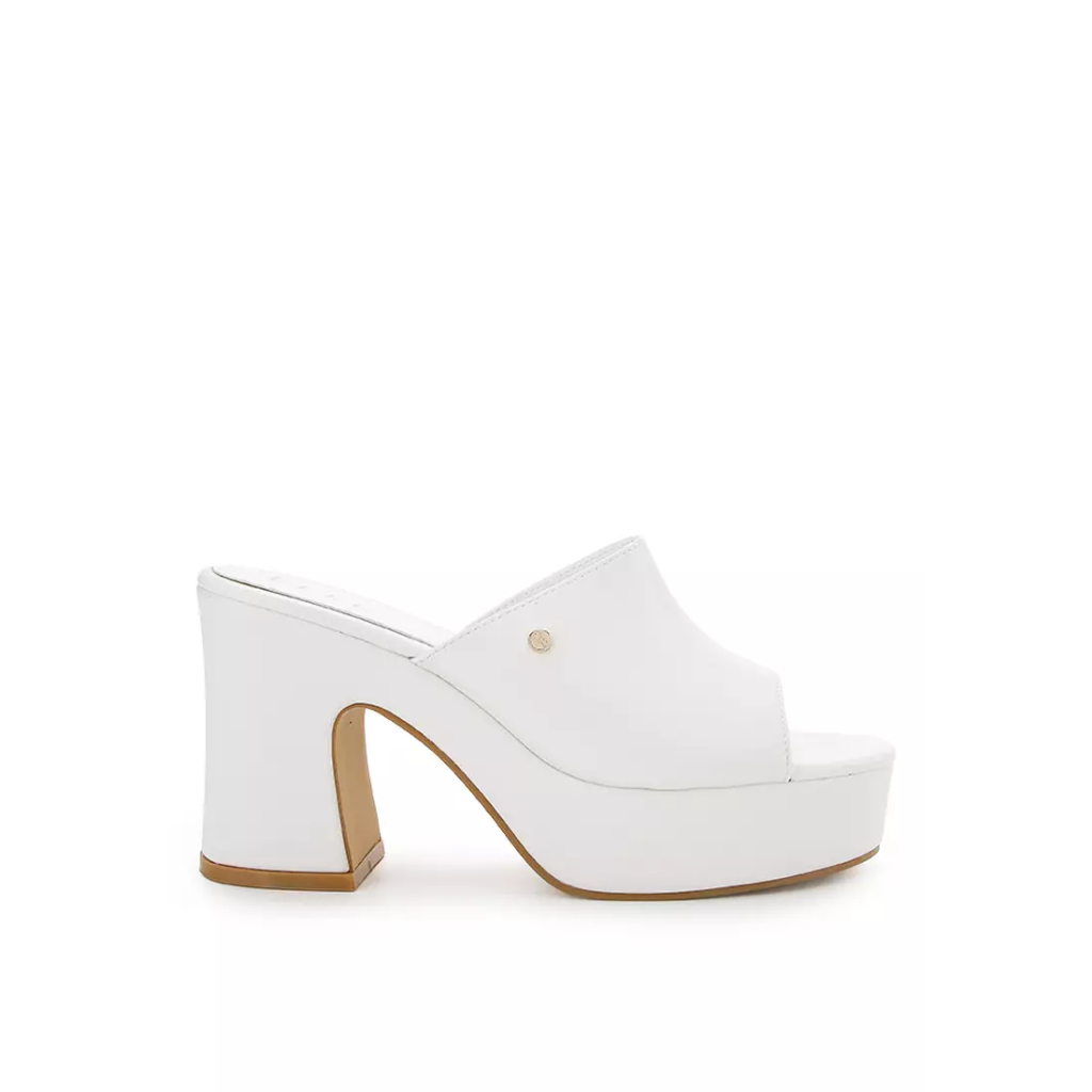 ELLE - Ladies Shoes Heels Sandals 50050 White