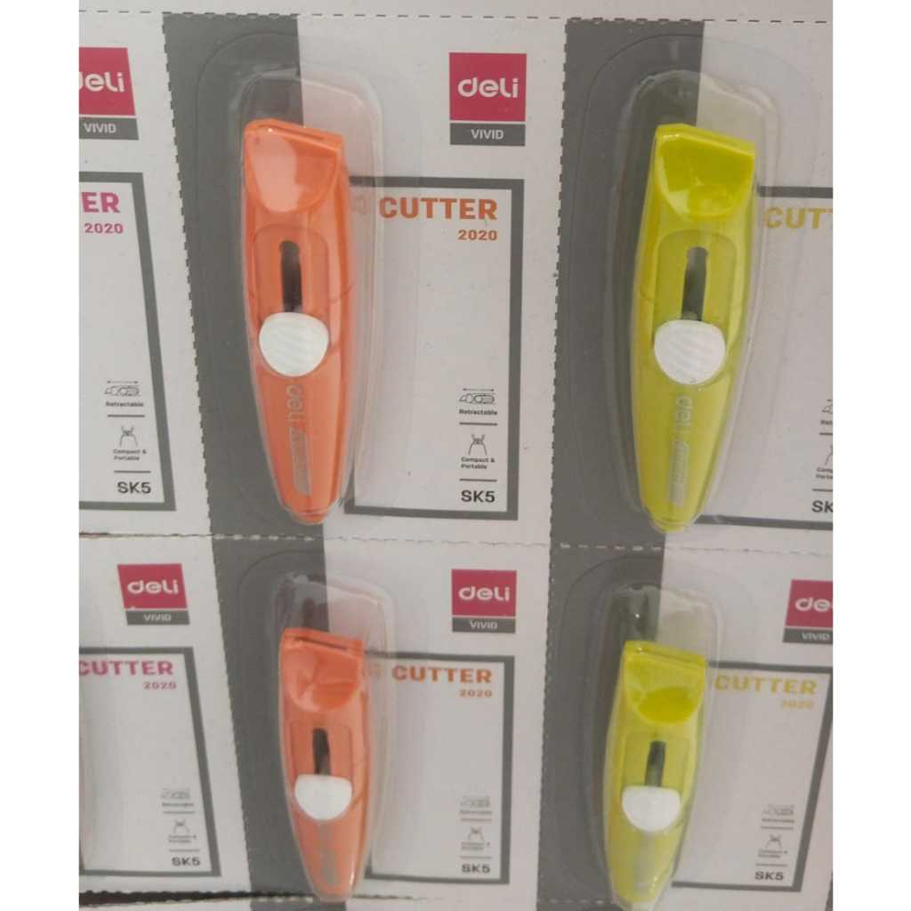 

DELI CUTTER MINI PISAU CUTTER MINI WARNA WARNI