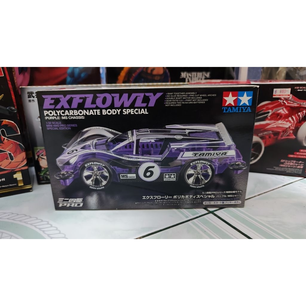 Tamiya Mini 4WD Exflowly Polycarbonate Body Special Purple