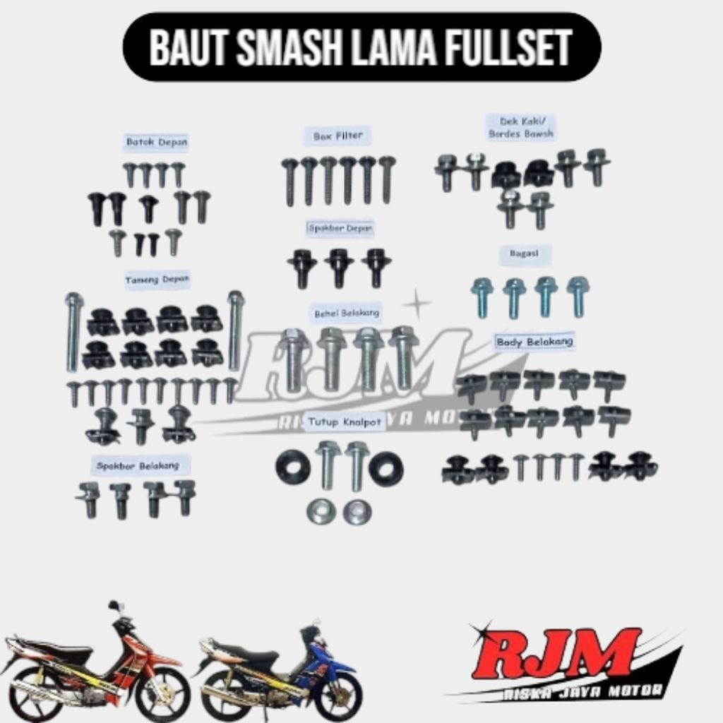 Baut Body Smash 110 New Full Set - Body Smash 110 Lama Lengkap