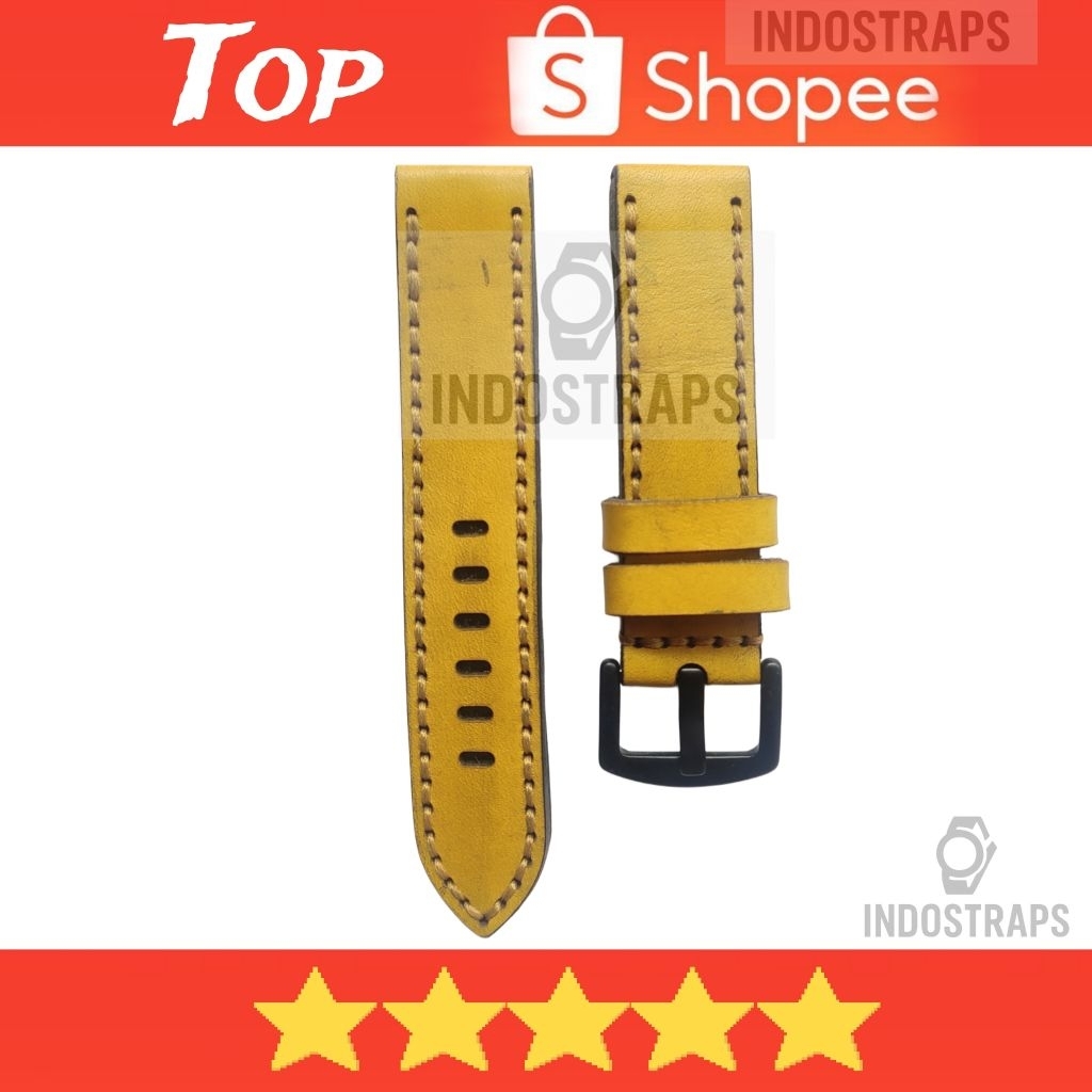 TALI JAM TANGAN KULIT 22MM KULIT SAPI ASLI
