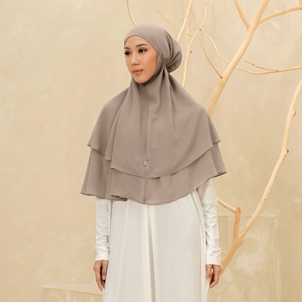 Umama Scarf - Kerudung Polos Jilbab Khimar Hijab Instan Daily Khimar Dwi