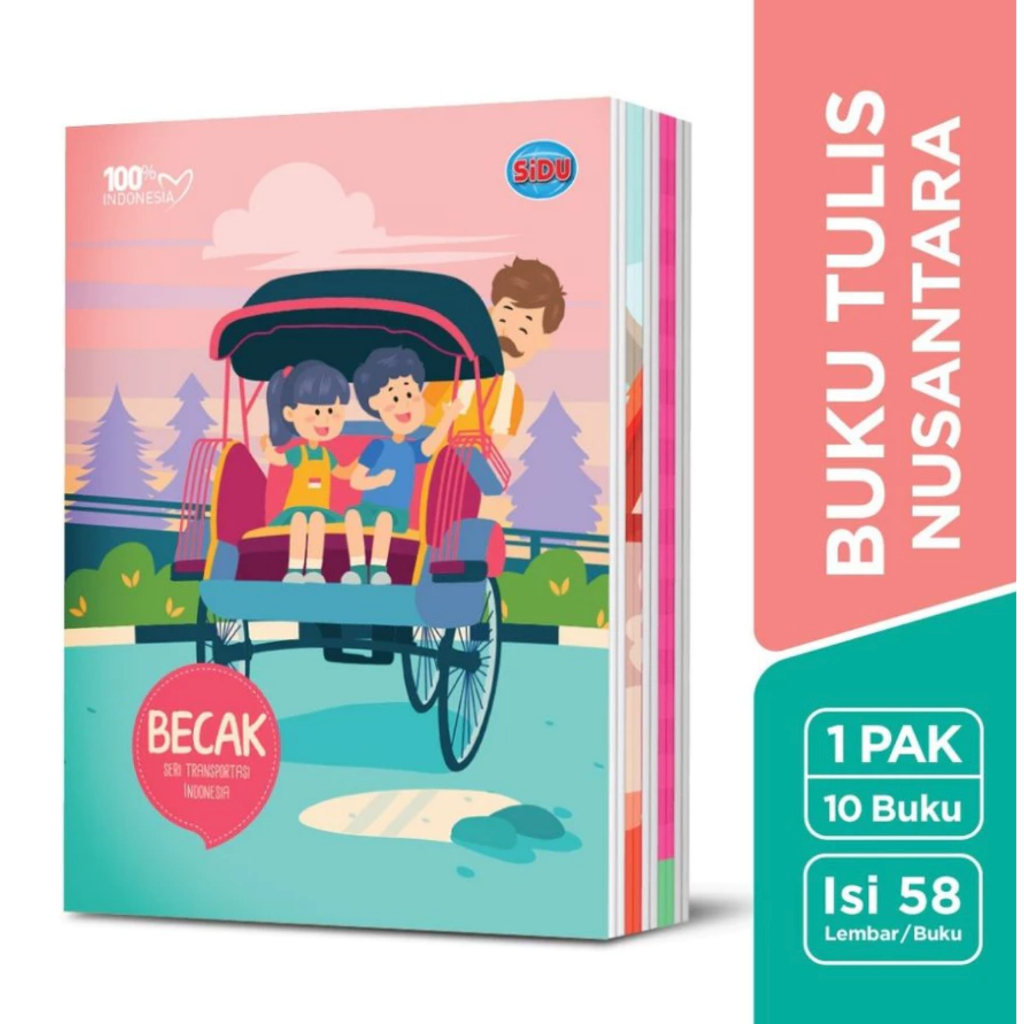 

Buku tulis sidu 58 lembar - 1 PAK / ISI 10 BUKU TULIS/Buku Tulis SIDU 58 Lembar ( 1 pack isi 10 pcs) harga murah