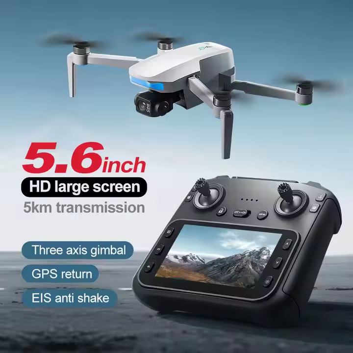 Drone S-X1 GPS Gimbal Anti Goyang Kamera HD 1080P Lebih Stabil Drone Layar 5.6 Inci Ada Optical Flow