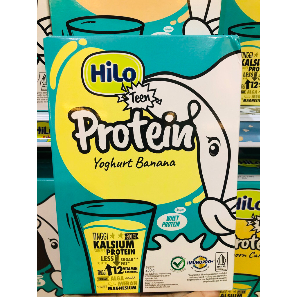 

HILO TEEN 250 GRAM YOGHURT BANANA susu untuk remaja tinggi kalsium ,vitamin D